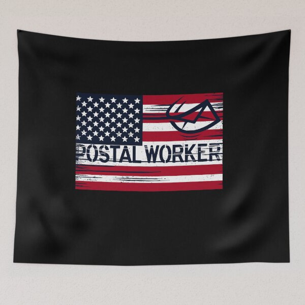 Item preview, Postal Worker Day USA American Flag US Mail Carrier designed and sold by Dressed For  Duty.