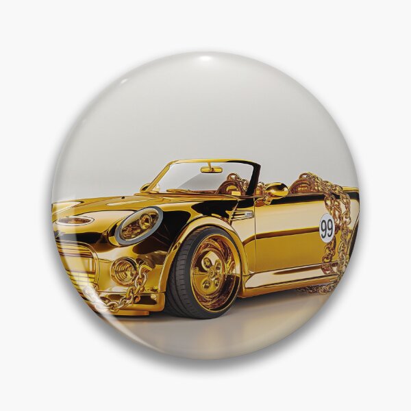 Item preview, a shiny, gold-plated convertible car designed and sold by Love-Light-Bite.