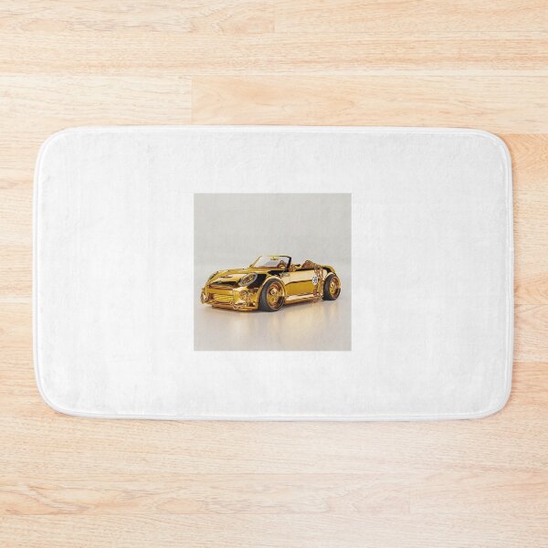 Item preview, a shiny, gold-plated convertible car designed and sold by Love-Light-Bite.
