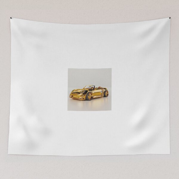 Item preview, a shiny, gold-plated convertible car designed and sold by Love-Light-Bite.