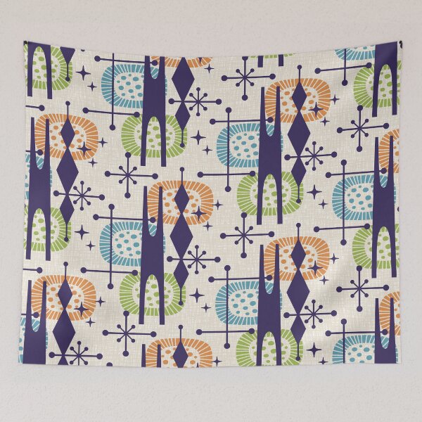 Item preview, Retro Mid Century Modern Atomic Age Pattern designed and sold by tonymagnerart.