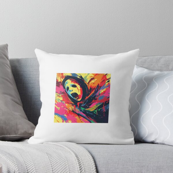 Item preview, abstract painting featuring a screaming face  designed and sold by Love-Light-Bite.