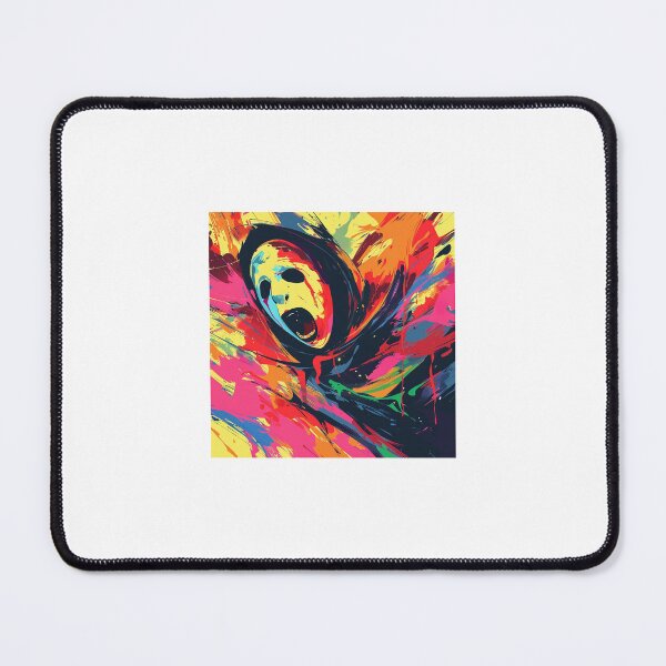 Item preview, abstract painting featuring a screaming face designed and sold by Love-Light-Bite.