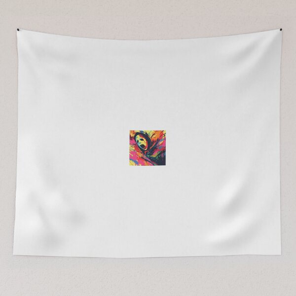 Item preview, abstract painting featuring a screaming face  designed and sold by Love-Light-Bite.