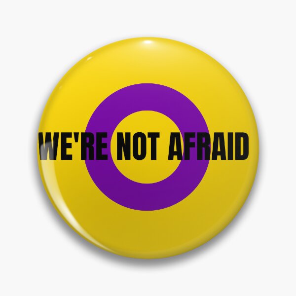 Item preview, We're Not Afraid Intersex Pride Flag designed and sold by MiscellanyGifts.