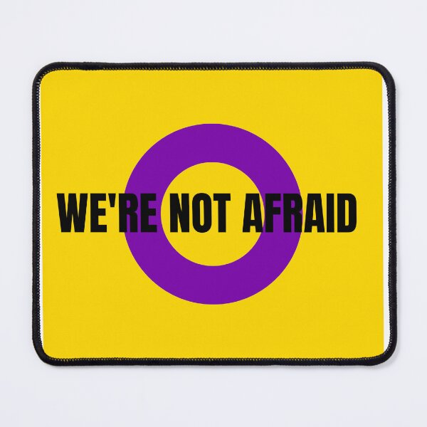 Item preview, We're Not Afraid Intersex Pride Flag designed and sold by MiscellanyGifts.