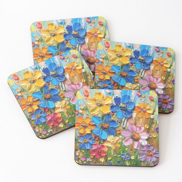 Item preview, Vibrant Wildflowers in a Summer Garden Painting designed and sold by brandway.