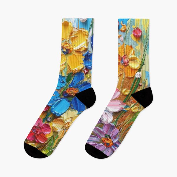 Item preview, Vibrant Wildflowers in a Summer Garden Painting designed and sold by brandway.