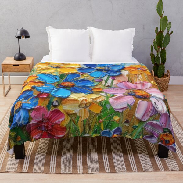Item preview, Vibrant Wildflowers in a Summer Garden Painting designed and sold by brandway.
