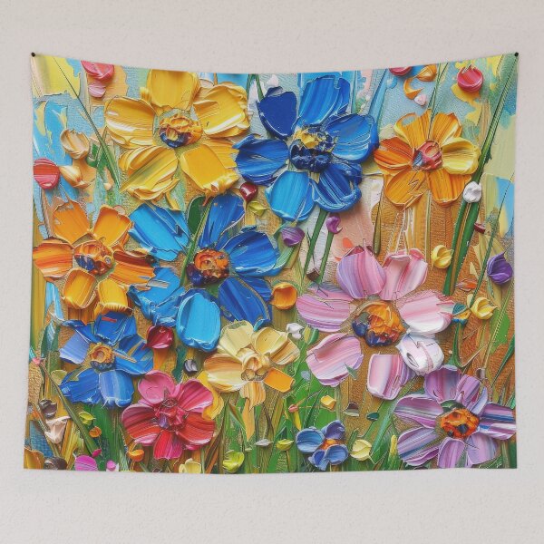 Item preview, Vibrant Wildflowers in a Summer Garden Painting designed and sold by brandway.