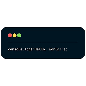 Artwork thumbnail, JavaScript Hello World Sticker by magica-design