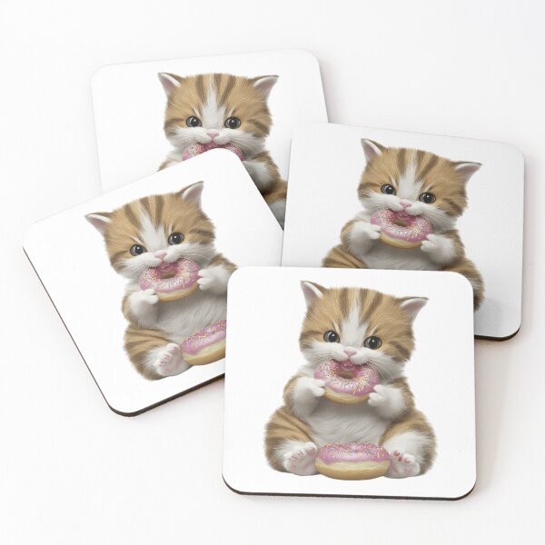 Item preview, Baby Cat is eating Donut designed and sold by nimmitrends.