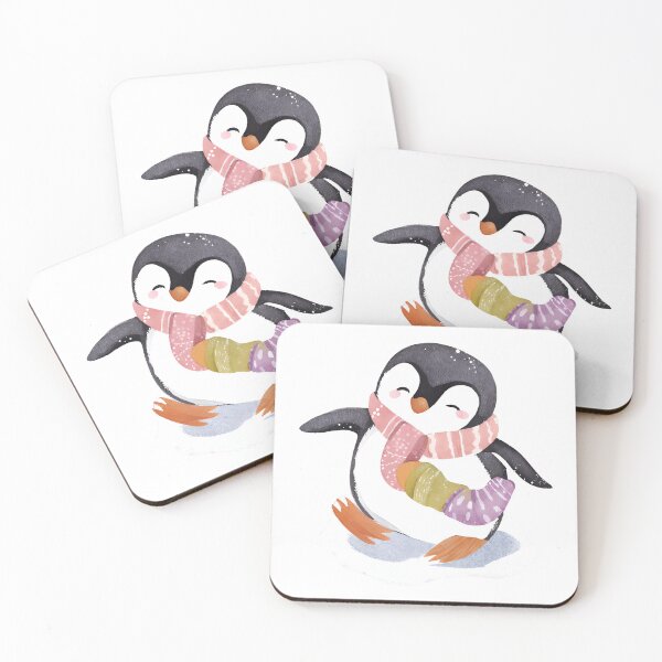Item preview, HAPPY | SNOW | PENGUIN designed and sold by MUDUGAMU.
