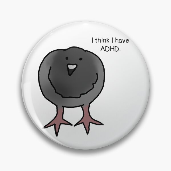 Item preview, ADHD Awareness Pigeon Design designed and sold by VictorianVampyr.