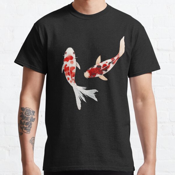 Vista previa del artículo con la obra «Pez Koi Yin y Yang rojo y blanco », diseñado y vendido por xiao xuans.