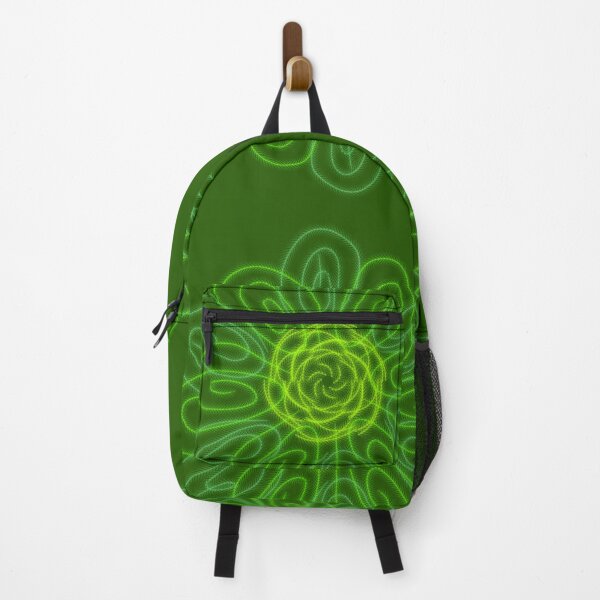 Item preview, Green geometric abstract flower designed and sold by Stefrait-7.
