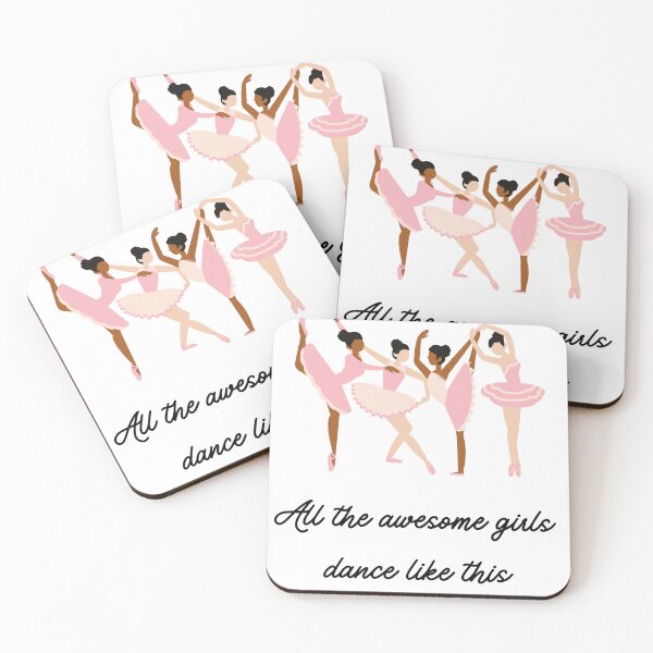 Item preview, All the awesome girls dance like this, Ballerinas of all Color, stickers and stuff designed and sold by Smallfish1274.