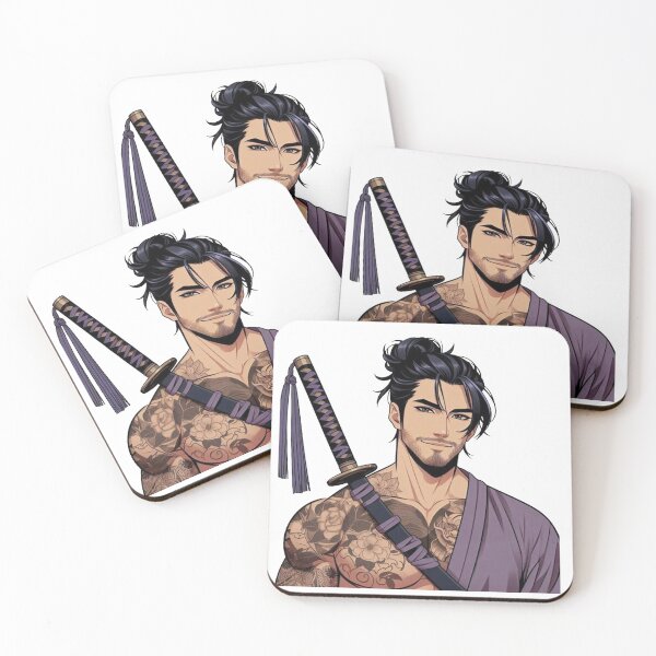 Item preview, Ink & Iron cute tattoo swordsman samurai designed and sold by DudzDesignz.