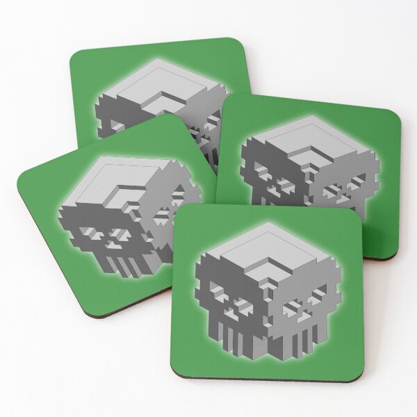 Item preview, Blocky skulls designed and sold by PIX-L-8.