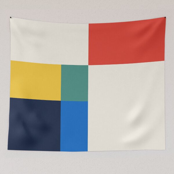 Item preview, Mid Century Modern Vintage Inspired Colorfield Geometric Abstract Poster designed and sold by pollylopsicle.