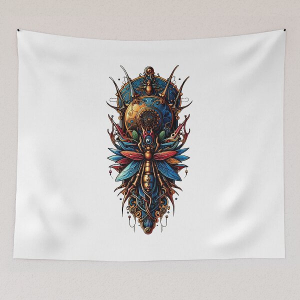 Item preview, Vintage Tattoo Scarab Anthurium - Classic Nature Inspired Artwork designed and sold by MiszungART.