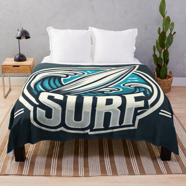 Aperçu de l'œuvre Logo dynamique d'équipe de surf stylisé créée et vendue par cj-digital.