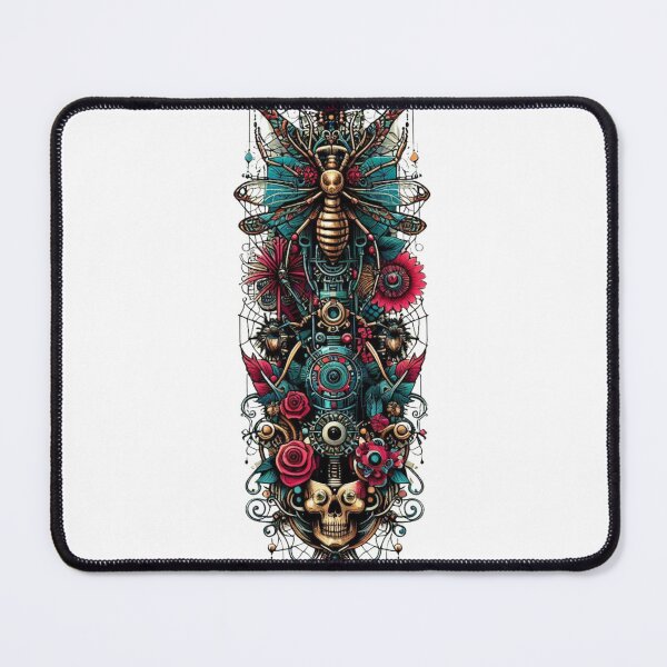 Item preview, Vintage Tattoo Scarab & Skull Anthurium - Classic Nature Inspired Artwork designed and sold by MiszungART.