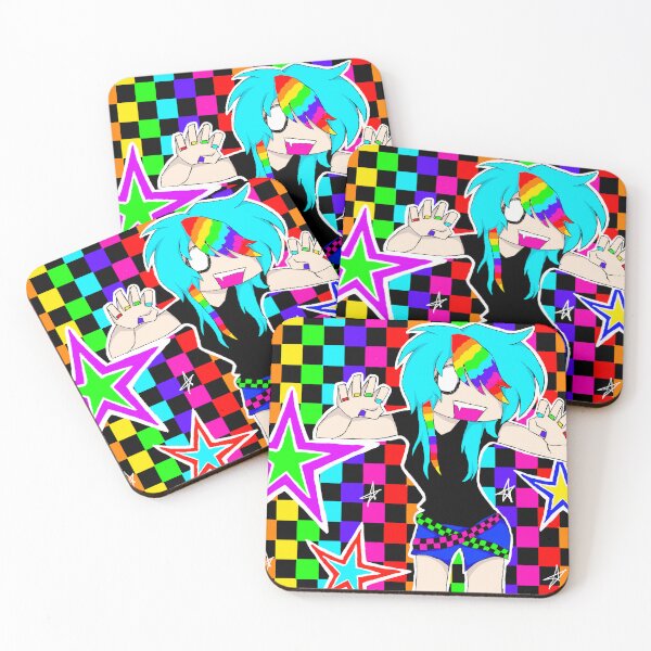 Item preview, Colourful rainbow scene girl  designed and sold by Skumew.
