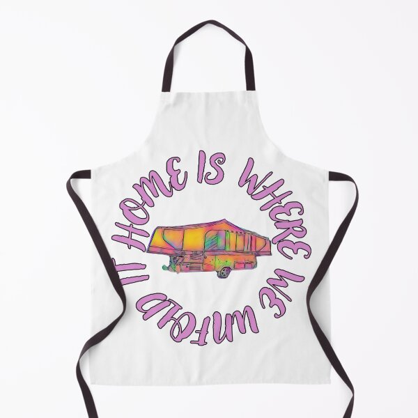 Item preview, Home is where we unfold it Folding Caravan - Pink and Yellow designed and sold by BeccaAelishe.