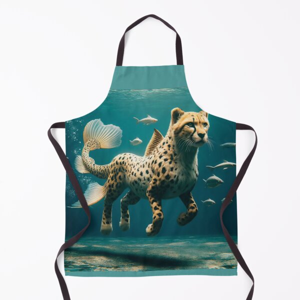 Item preview, Mystical Cheetah-Fish Hybrid: Underwater Fantasy Explorer designed and sold by FantasyHybrids.