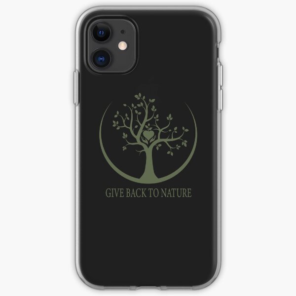 Give Back to Nature - Green Logo iPhone Soft Case