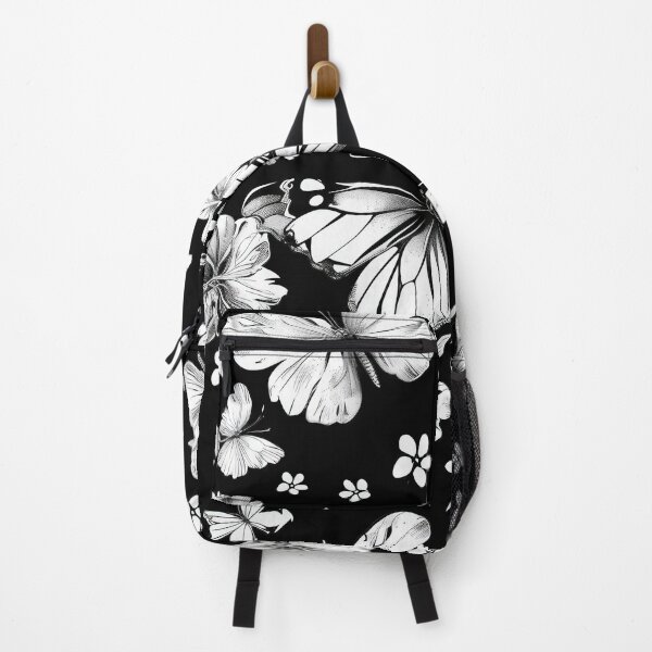Item preview, Black And White Butterfly Floral Pattern designed and sold by brandway.