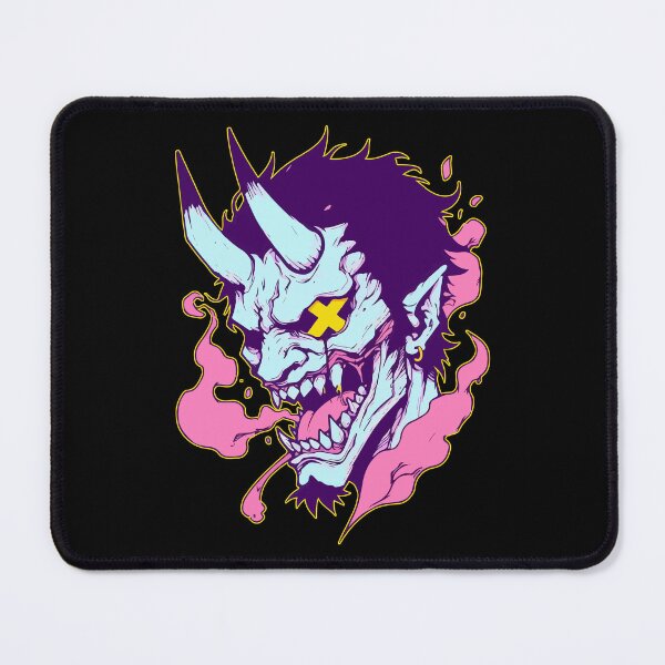 Item preview, Cool Oni Yokai Hannya Ogre Neon Art designed and sold by TomFrontierArt.