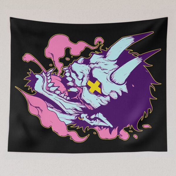 Item preview, Cool Oni Yokai Hannya Ogre Neon Art designed and sold by TomFrontierArt.