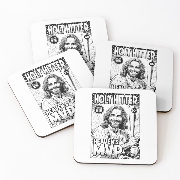 Item preview, Jesus Baseball Holy Hitter Funny Christian Faith Player designed and sold by GrandeDuc.
