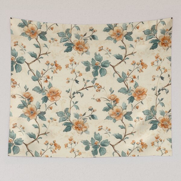 Item preview, Floral Pattern Wallpaper designed and sold by brandway.