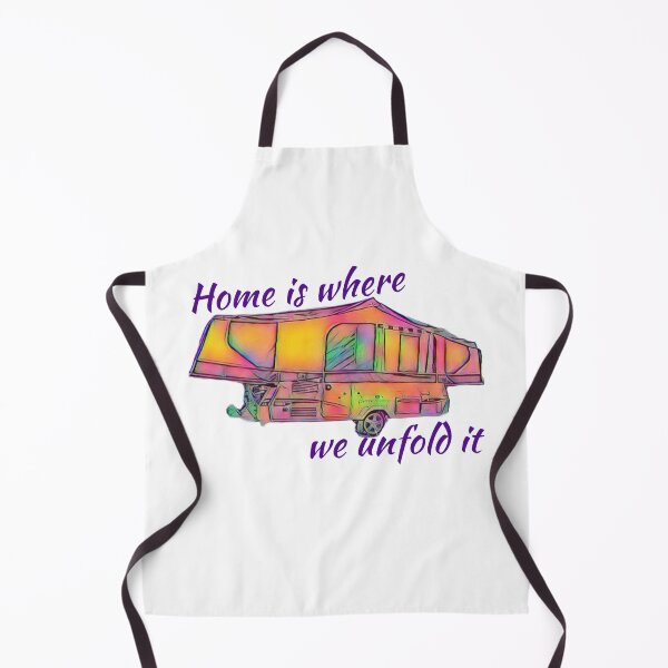 Item preview, Home is where we unfold it Folding Caravan Splash of Pink designed and sold by BeccaAelishe.