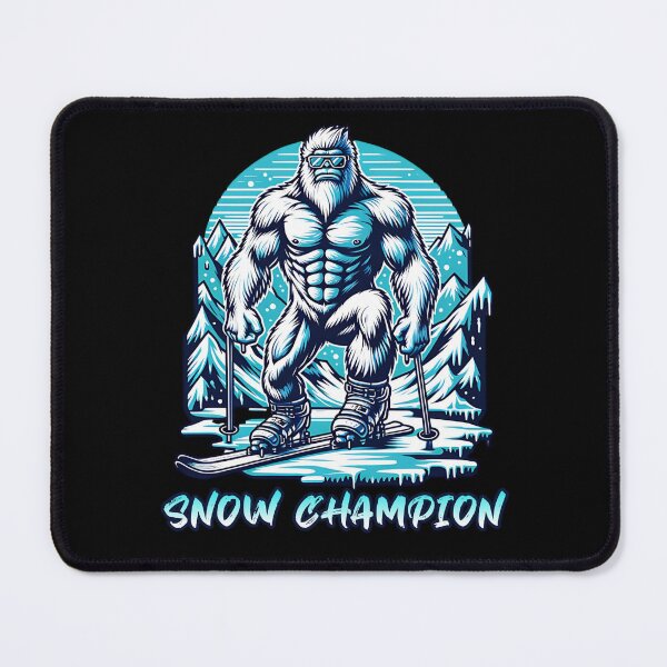 Item preview, SNOW CHAMPION, SKIING DAD, DAD SKIING, YETI  designed and sold by PRINYOS.