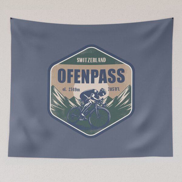 Item preview, Ofen Pass (Fuorn Pass) Switzerland Cycling Mountain Design designed and sold by CynthiaGraphics.