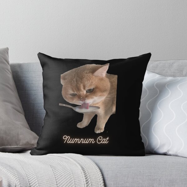 Item preview, Cute Cat Meme Numnum Illustration – Whimsical Feline Art designed and sold by TOYE TO.