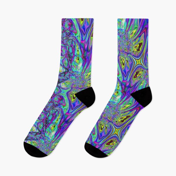 Item preview, Abstract Smudged Melting Fractal Flowers 26 designed and sold by SXW Designs.