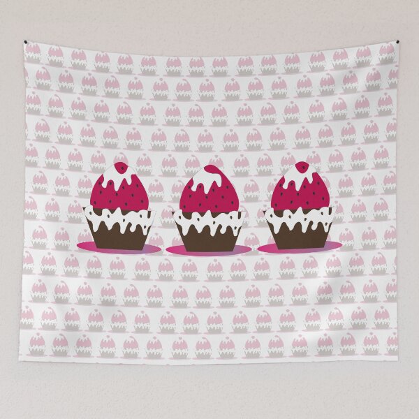 Item preview, Pattern with the strawberry trio designed and sold by Folidee.
