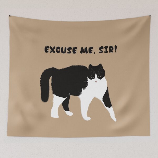 Item preview, LILO cat “Excuse me, sir!”  designed and sold by InkyKidArt.