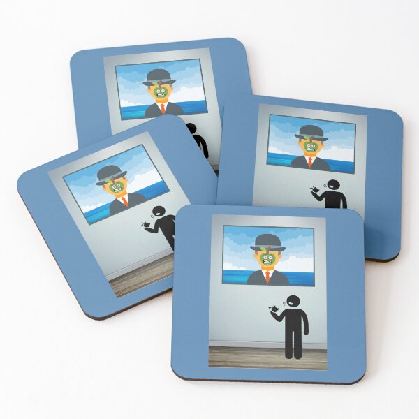 Item preview, Rene Magritte The Son of Man Humor designed and sold by DigitalArtPower.