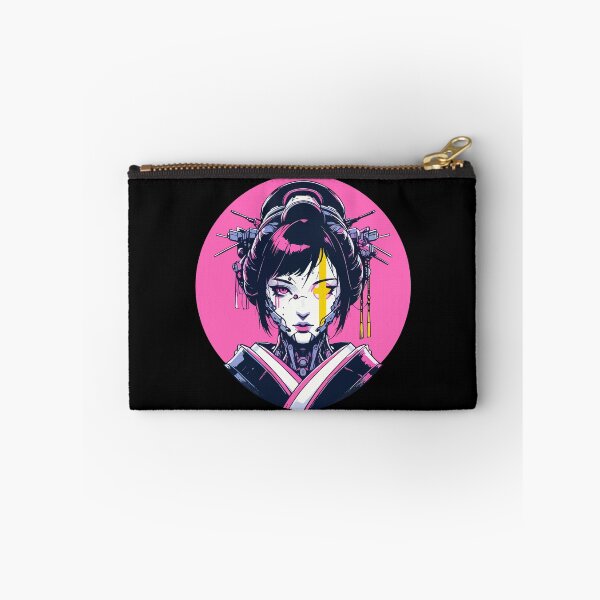 Item preview, Mecha Cyborg Geisha Vaporwave Cybergoth Neon designed and sold by TomFrontierArt.