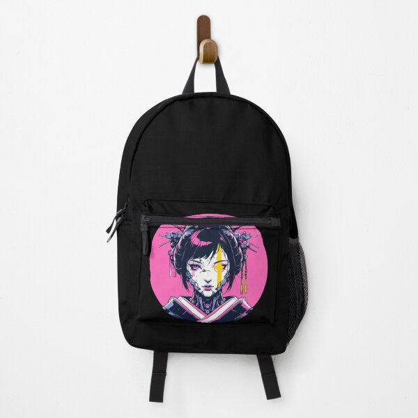 Item preview, Mecha Cyborg Geisha Vaporwave Cybergoth Neon designed and sold by TomFrontierArt.