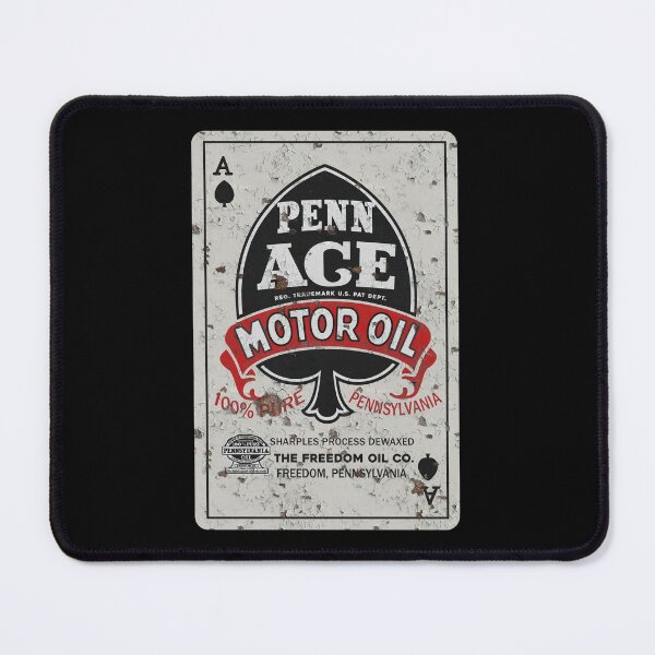 Item preview, Penn-Ace Motor Oil rusted and distressed vintage sign designed and sold by htrdesigns.