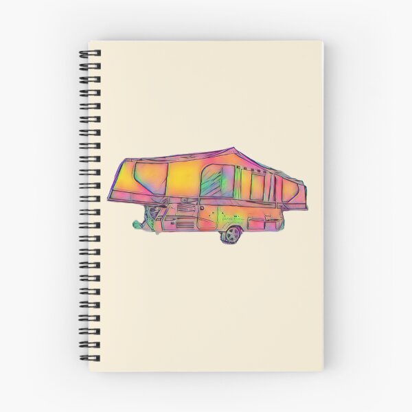 Item preview, Splash of Pink and Orange Folding Caravan designed and sold by BeccaAelishe.