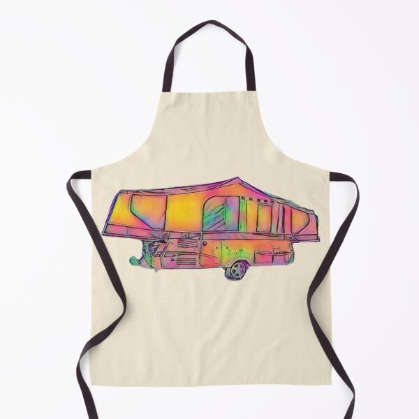 Item preview, Splash of Pink and Orange Folding Caravan designed and sold by BeccaAelishe.