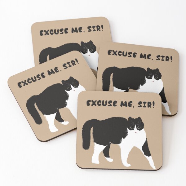 Item preview, LILO cat “Excuse me, sir!”  designed and sold by InkyKidArt.